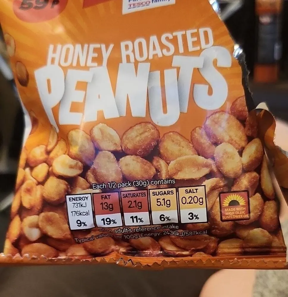 Honey roasted peanuts