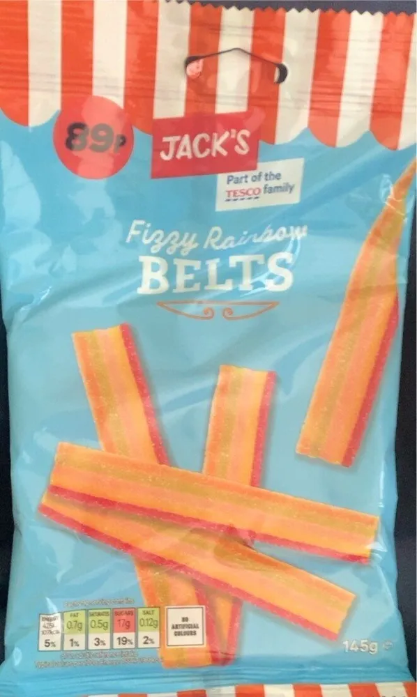 Fizzy Rainbow Belts