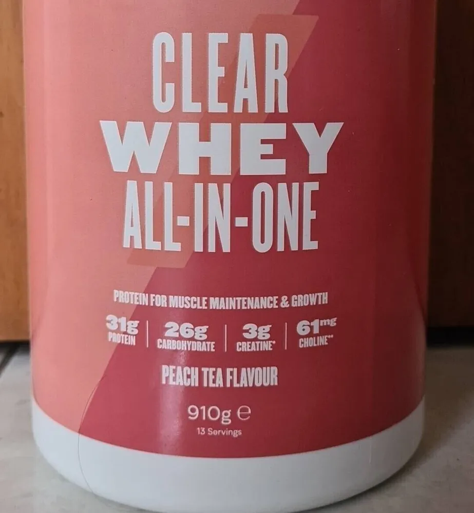 Clear Whey All In One Peach Tea