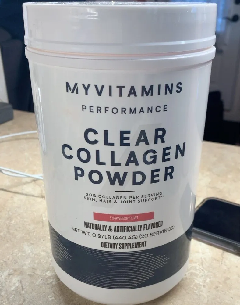Clear collagen powder