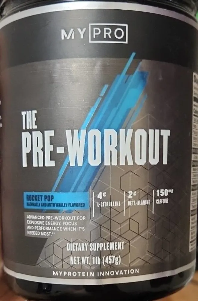 The pre workout Rocket Pop