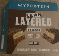 Lean layered bar Cookie Dough