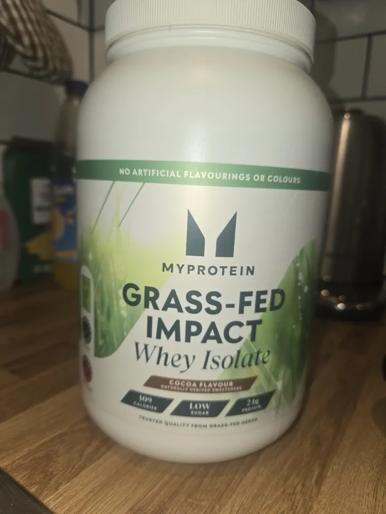 Grass-Fed Impact Whey Isolate Cocoa Flavour Naturally Sweetened