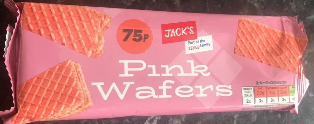Pink wafers