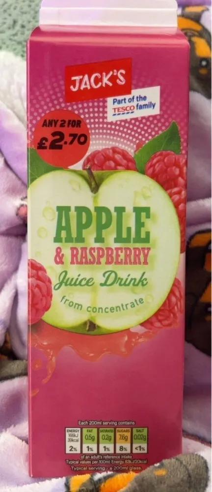 Apple raspberry juice
