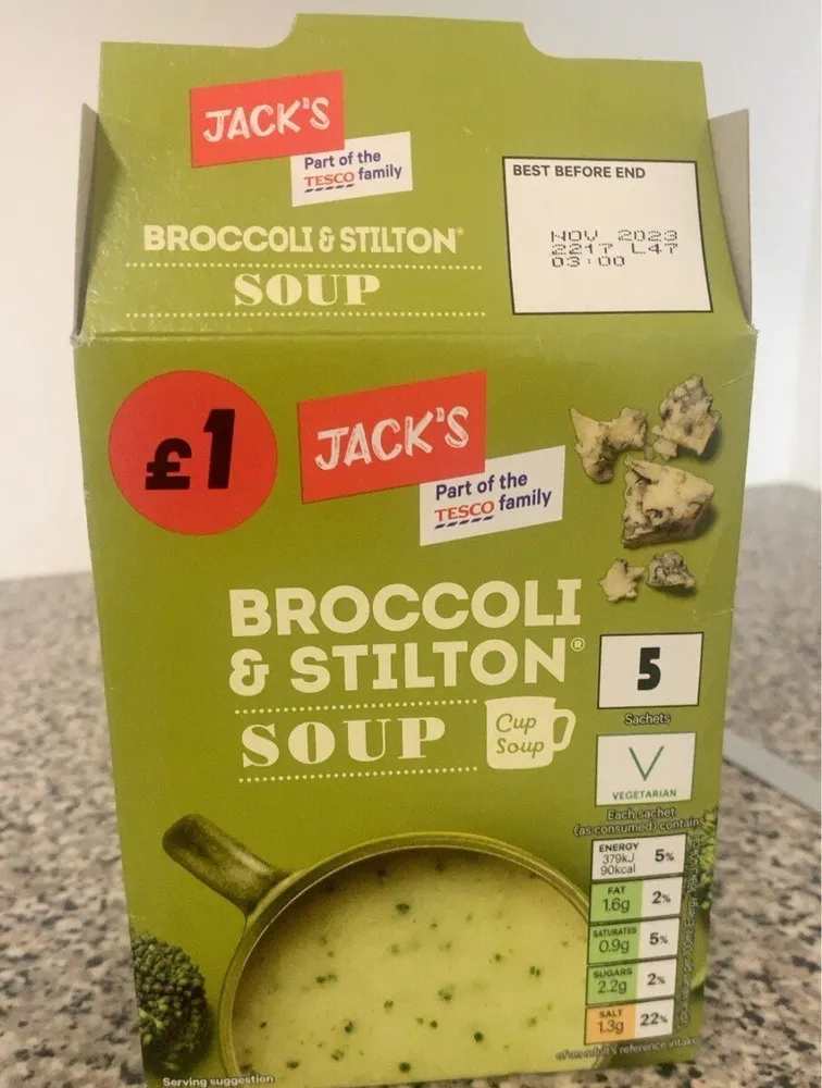 Broccoli and stilton soup