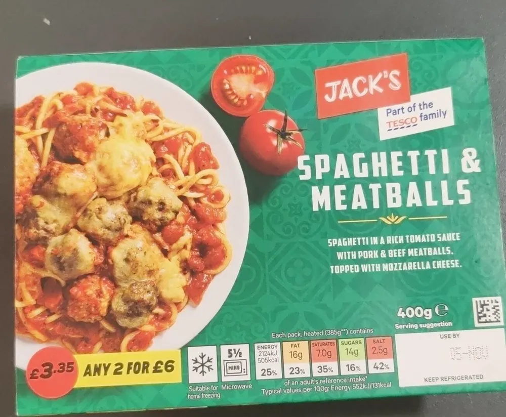Spaghetti and meatballs