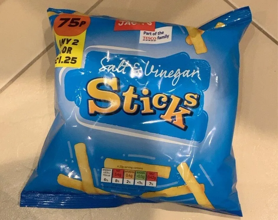 Salt and vinegar sticks