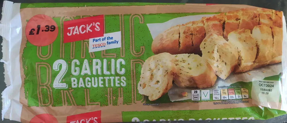 2 Garlic Baguettes