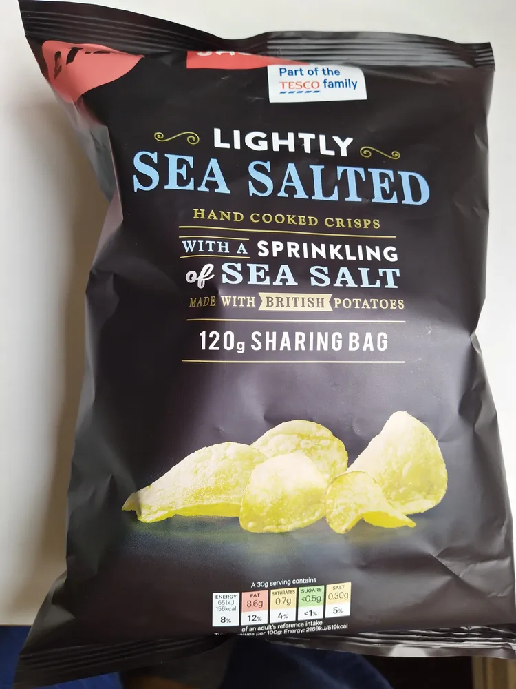 lightly salted hand cooked crisps
