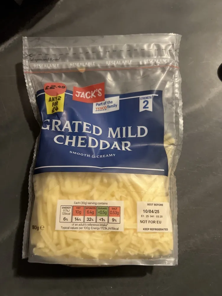 Jacks Granted mild cheddar