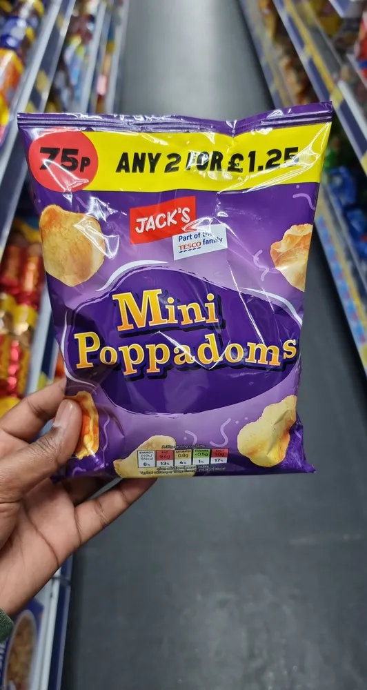 Jacks mini pappadoms