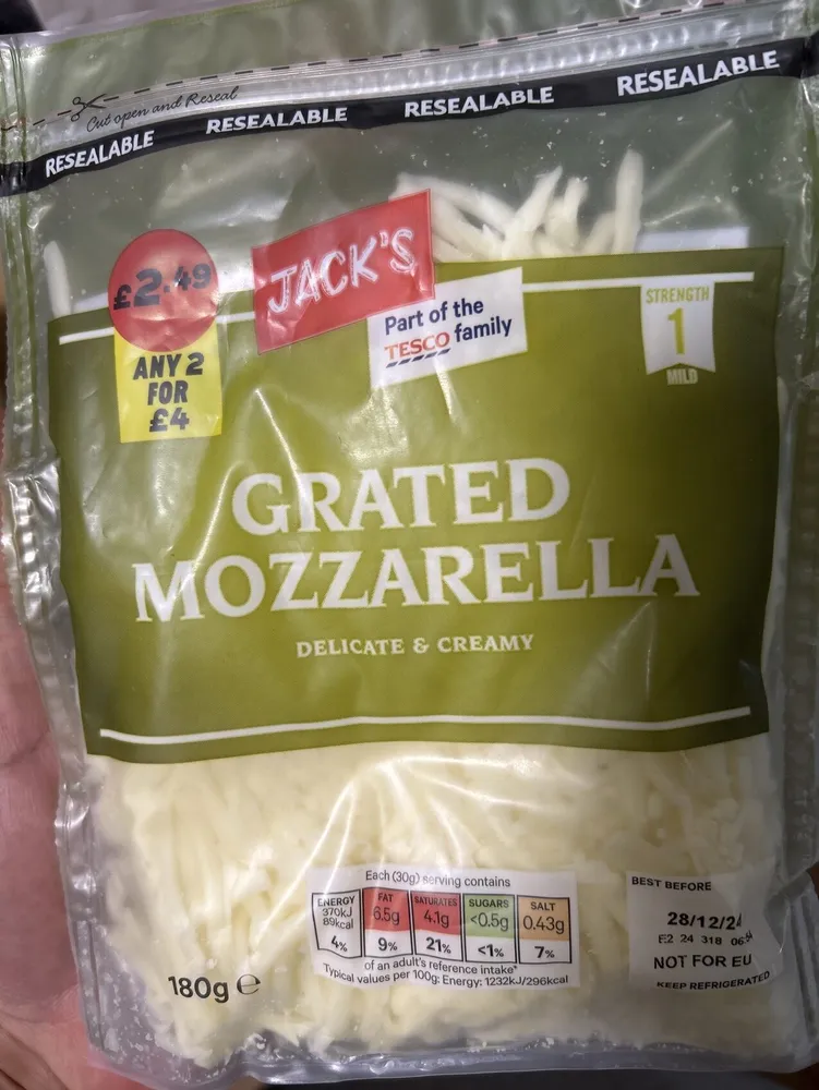 Grated Mozzarella