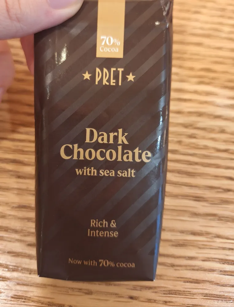 Chocolat noir 70% (avec sel de mer)