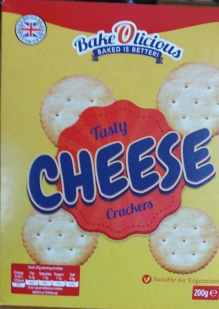Tasty cheese crackers