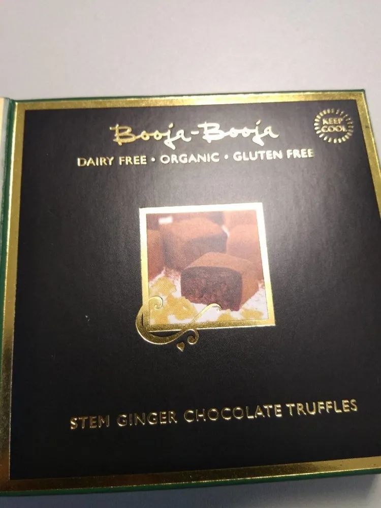Stem ginger chocolate truffles