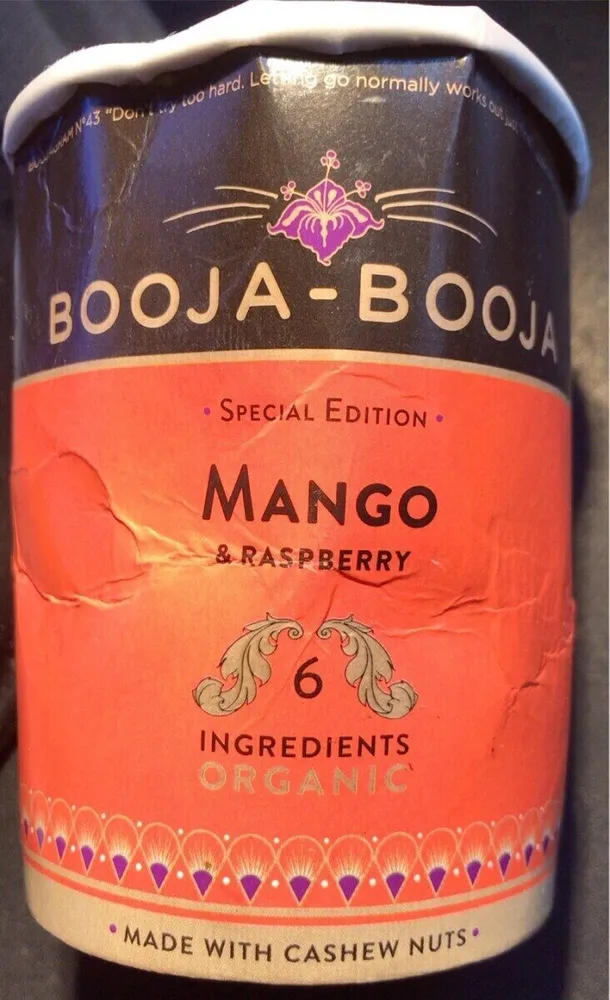 Mango & Rasberry Organic Vegan Ice Cream