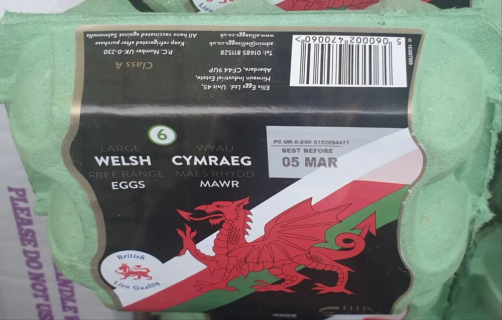 Large Welsh Free Range Eggs