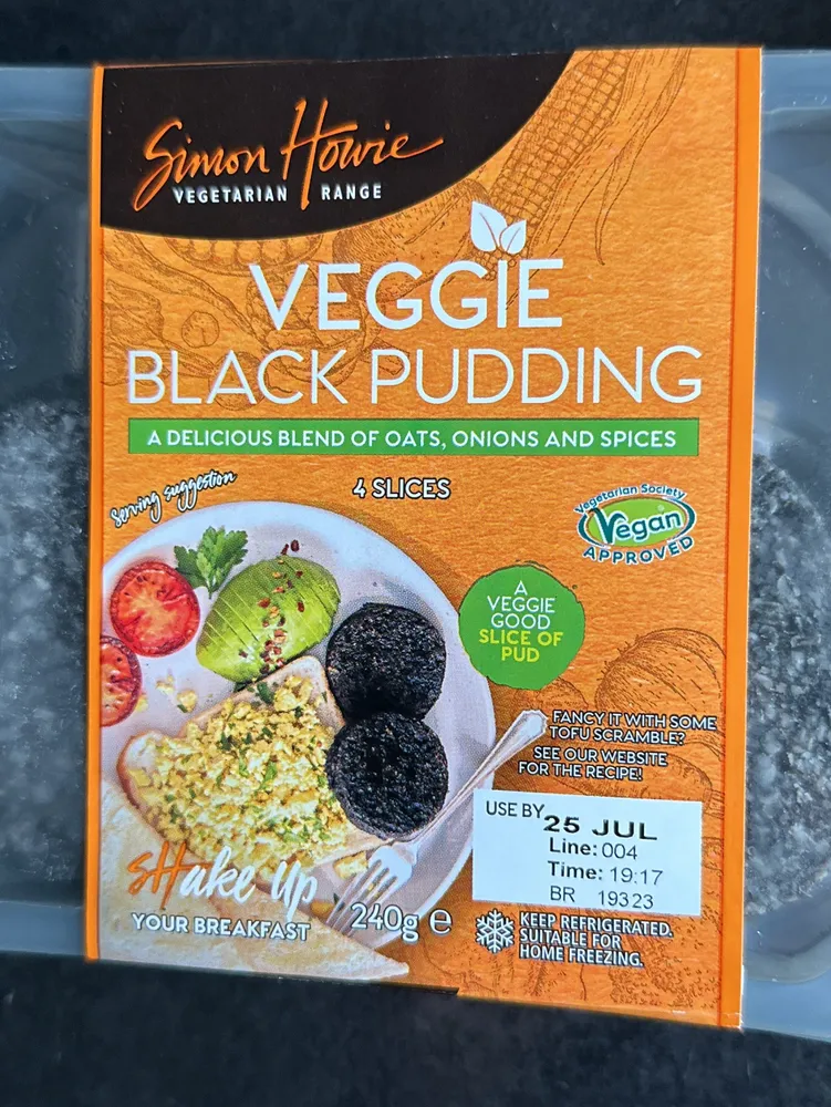 Veggie black pudding