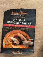 haggis burger stacks