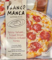 Spicy Salami, Fried Onion & Chilli-infused Honey Pizza