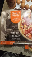 Salami and nduja pizza