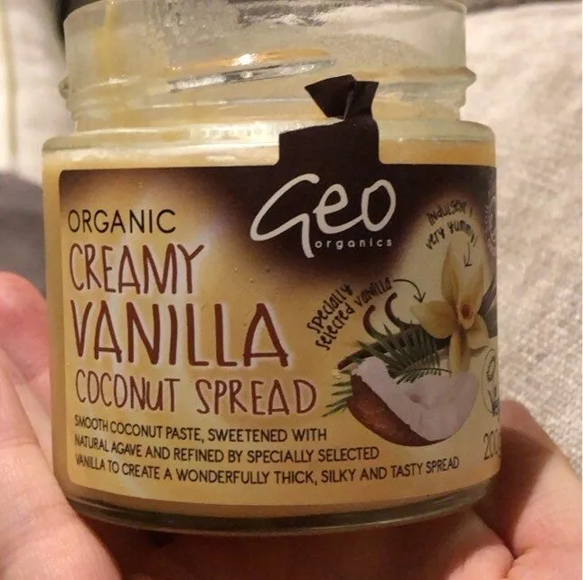 Creamy vanilla coconut spread