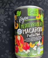 Vegan Mediterranean macaroni pasta meal