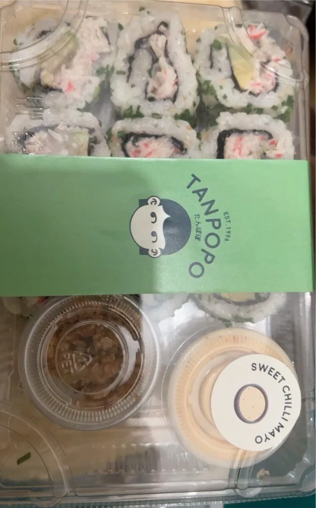 Surimi & avocado crunch roll