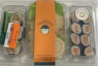 Salmon sushi rolls & chicken katsu side