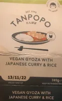 Vegan Gyoza with Japanese curry and Rice