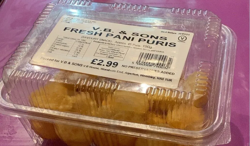 Fresh pani puris