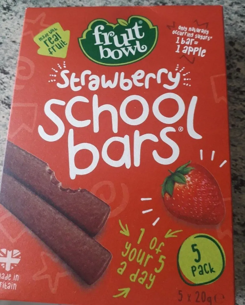 Strawberry school bars