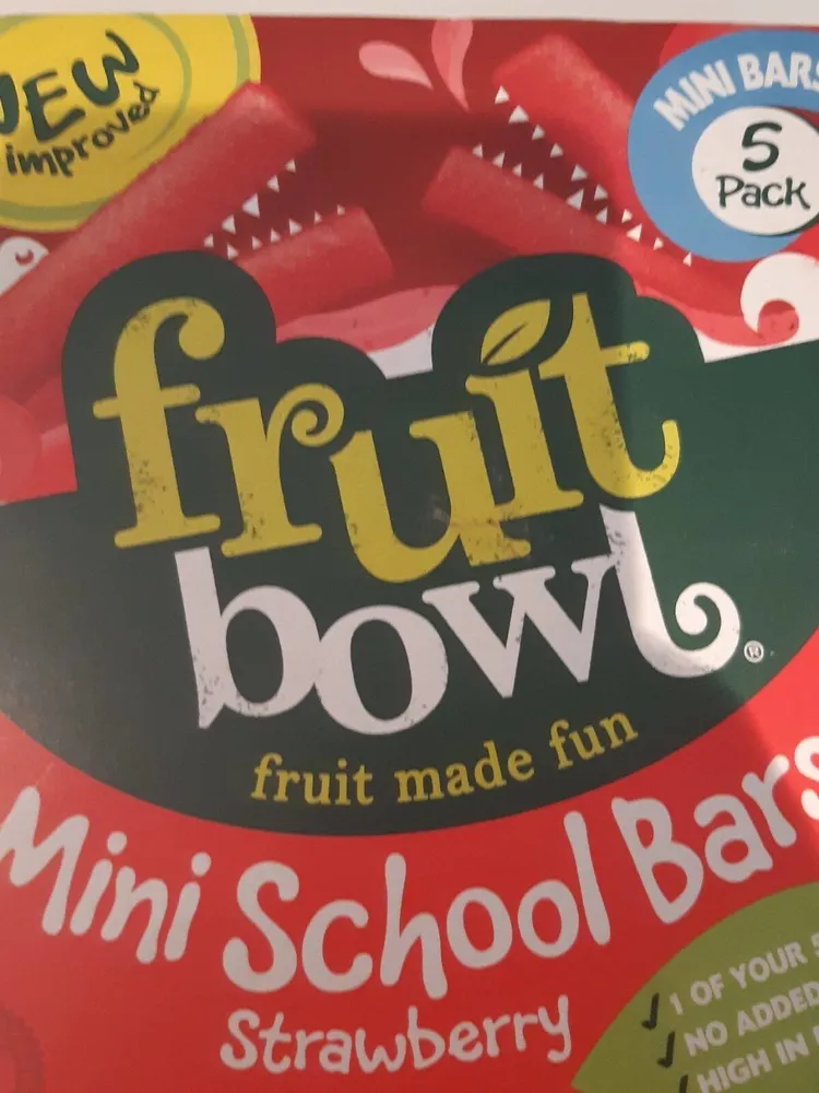 Mini school bars strawberry