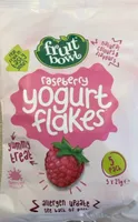 Raspberry yoghurt flakes