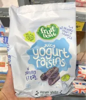 Juicy yogurt raisins