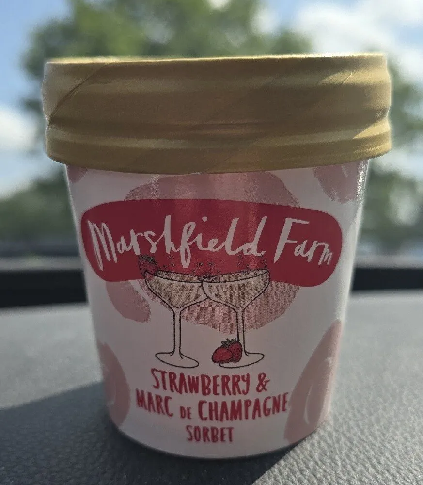 Strawberry & Marc De Champagne Sorbet