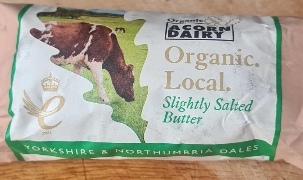 Organic local butter slightly salted