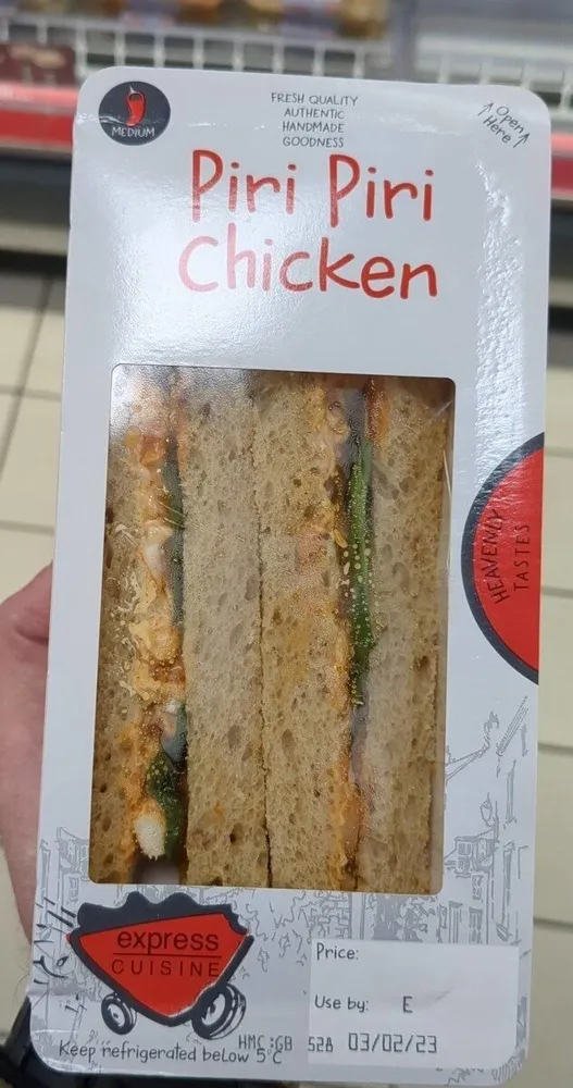 piri piri chicken sandwich