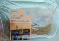 2 Battered Scottish haddock fillets