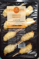Crevettes marinées enrobées de fils aux pommes de terre croustillants