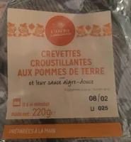 Crevettes croustillantes aux pommes de terre