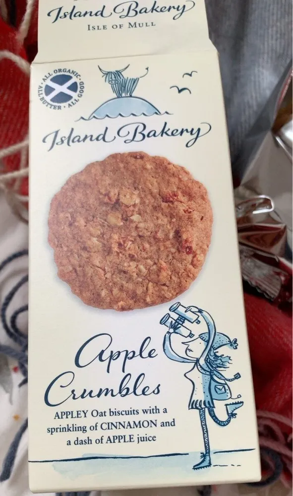 Apple crumbles oat biscuits