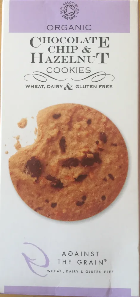 Biscuits aux pépites de chocolat et aux noisettes sans gluten