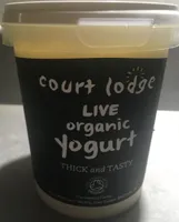 Live organic yogurt