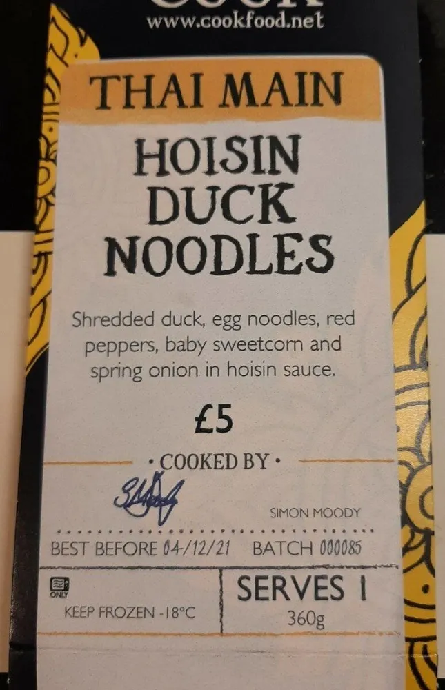 Hoisin duck noodles
