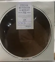 Steak, mushroom and merlot pie