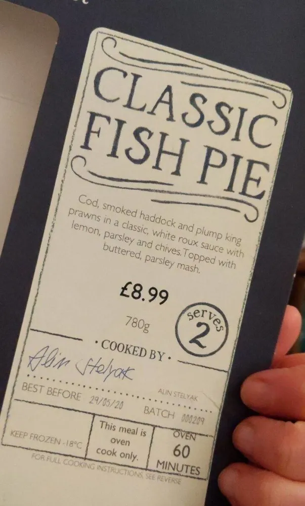 Classic fish pie