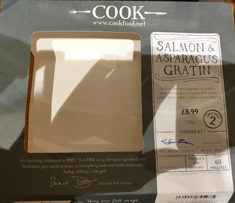 Salmon & Asparagus Gratin