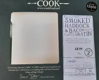 Smoked haddock and bacon gratin